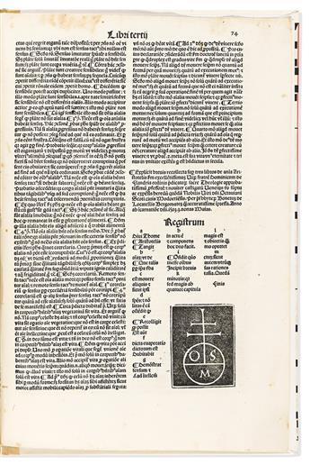 Aristotle, Thomas Aquinas & Dominic of Flanders. Divi Thome Aquinatis in Libr[orum] de Anima Aristotelis Expositio. Magistri Dominici d